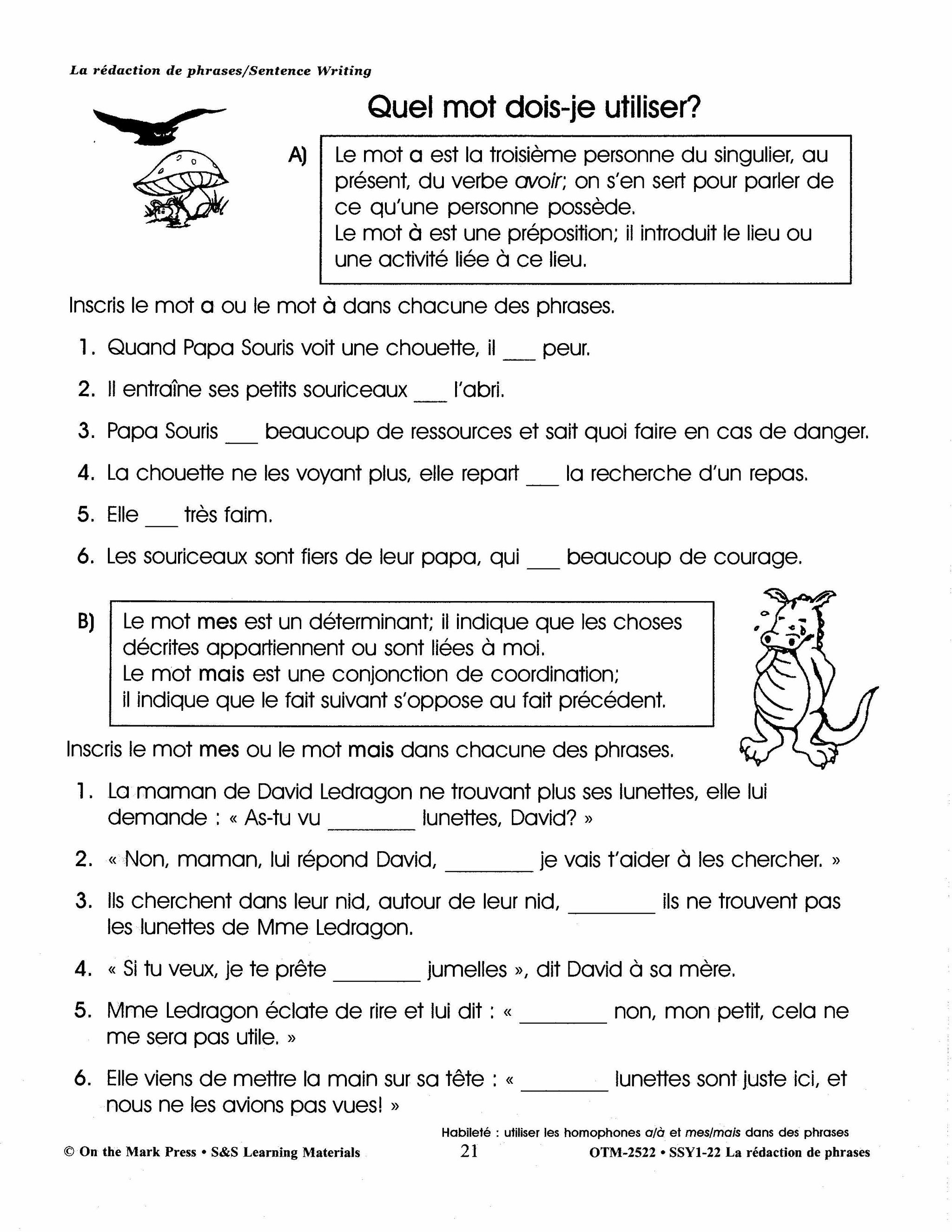 French/English Language Arts: 5 Book Bundle Grades 1-3