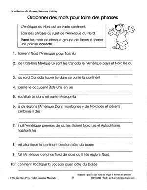 French/English Language Arts: 5 Book Bundle Grades 1-3