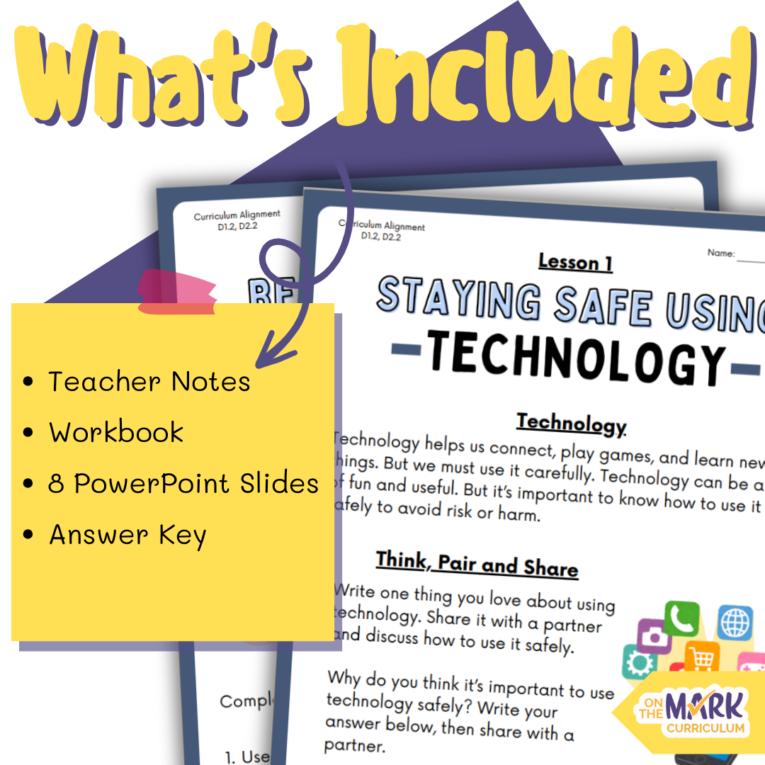 Personal Safety and Injury Prevention Alberta Grade 4 Curriculum - Workbook & Slides!