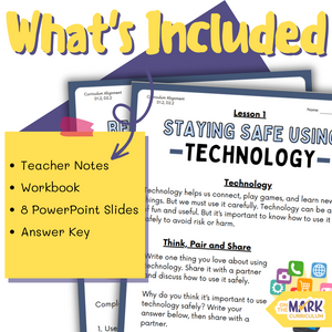 Personal Safety and Injury Prevention Alberta Grade 4 Curriculum - Workbook & Slides!