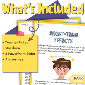 Substance Use, Addictions and Related Behaviours Alberta Grade 4 Curriculum - Workbook & Slides