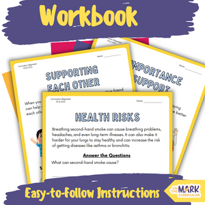 Substance Use, Addiction and Related Behaviours Ontario Grade 4 Curriculum - Workbook & Slides!