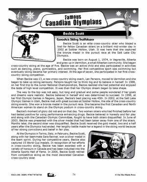 Beckie Scott Canada's Skiing Trailblazer Reading Activity