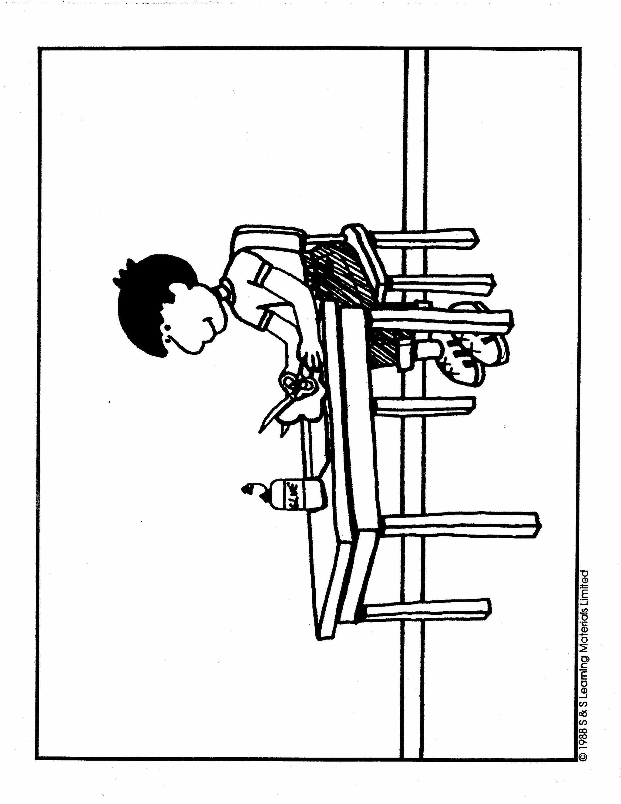 Back To School Black & White Picture Collection Grades K-8