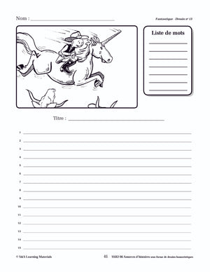 Amorces d'histoires fantastiques sous forme de dessins humoristiques 4e à 6e année