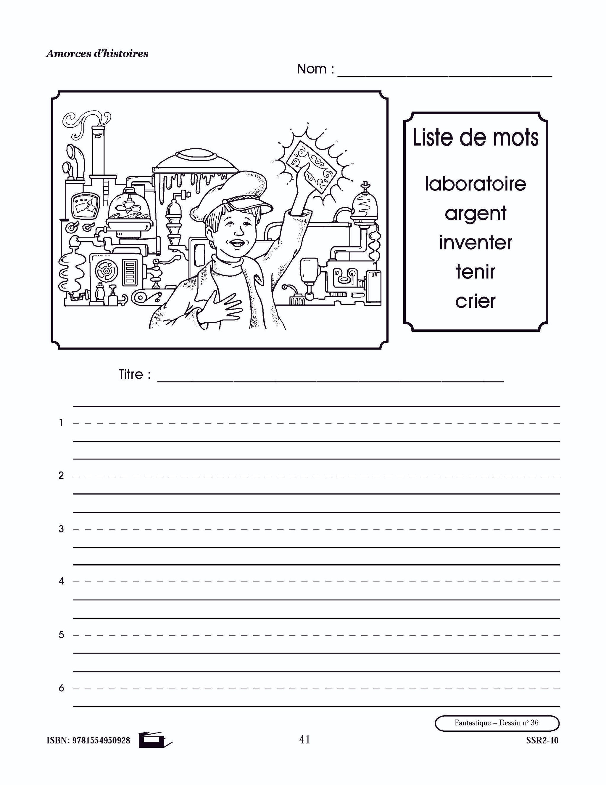 Amorces d'histoires fantastiques 1e à 3e année