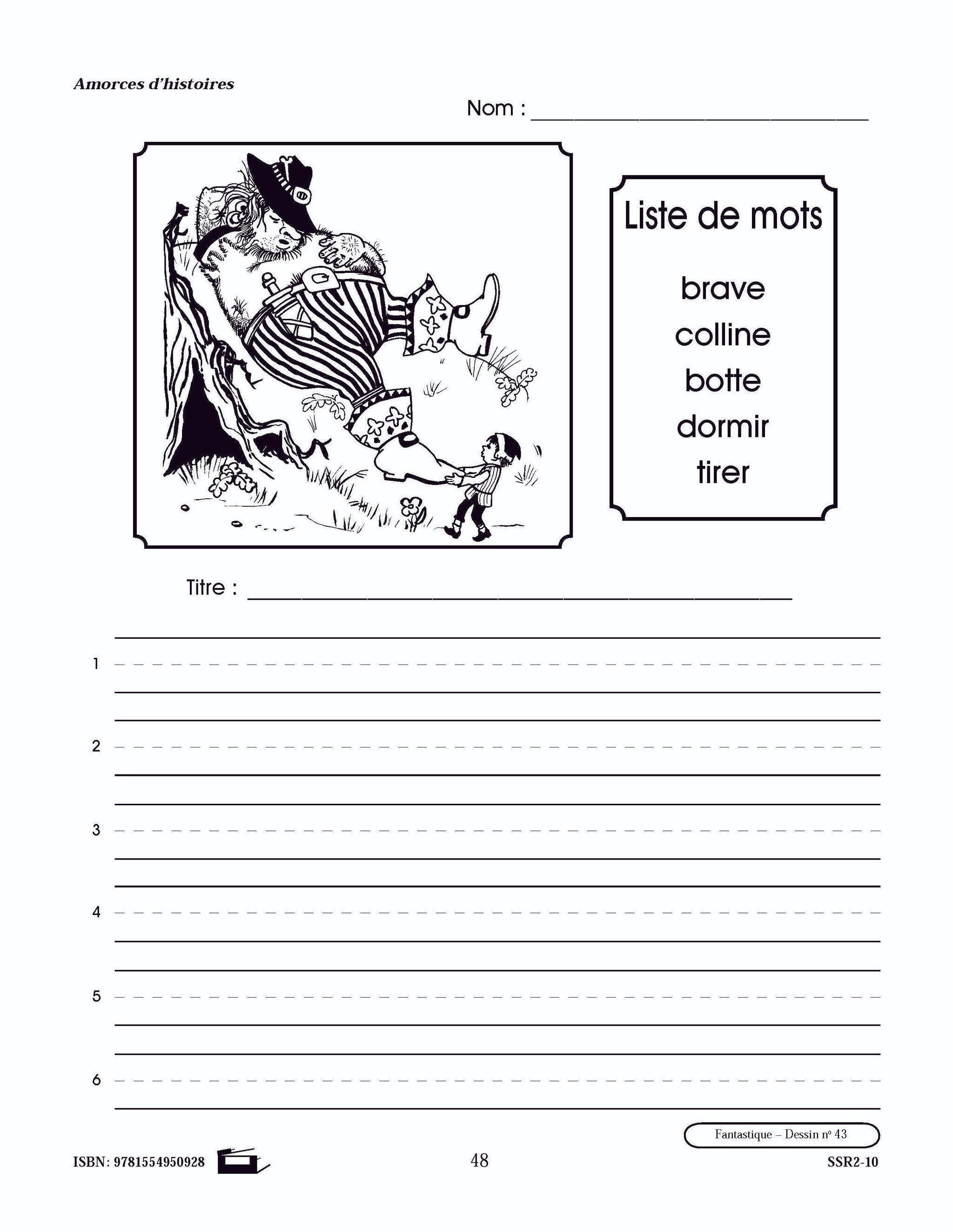 Amorces d'histoires fantastiques 1e à 3e année