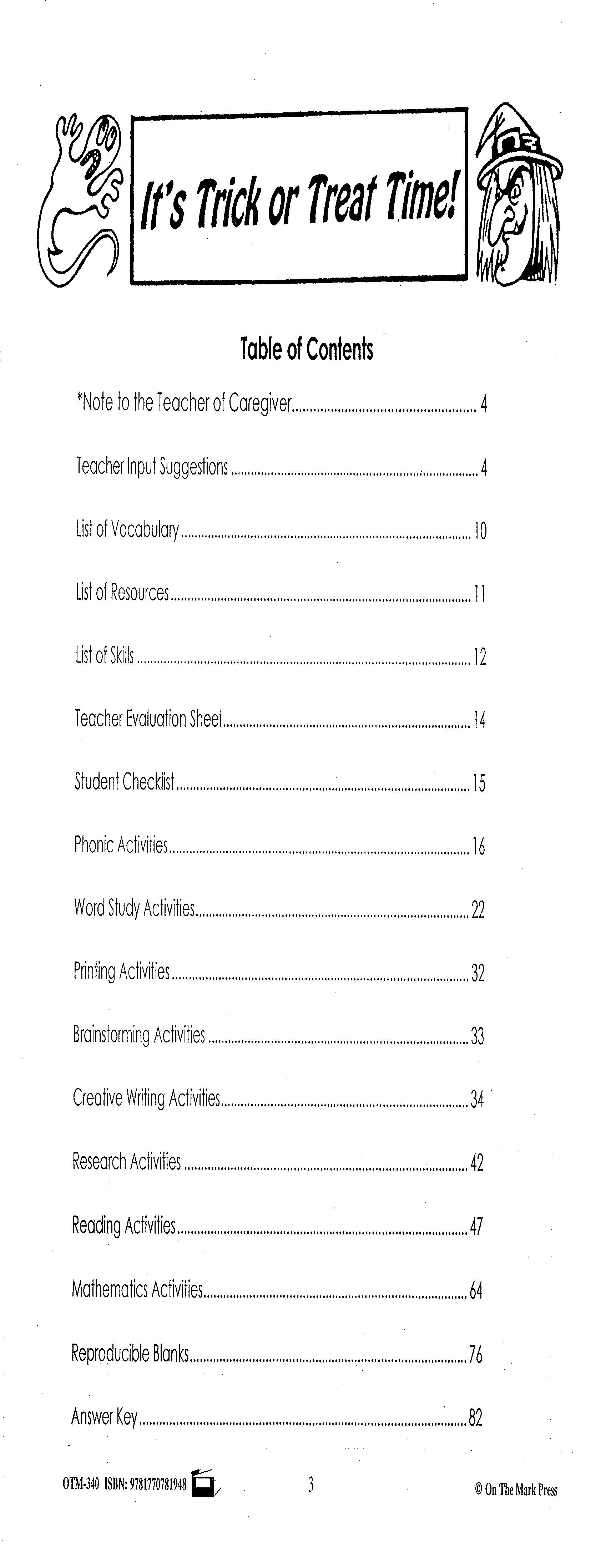 It's Trick or Treat Time Grade 2 - Halloween Fun for Grade 2 Students