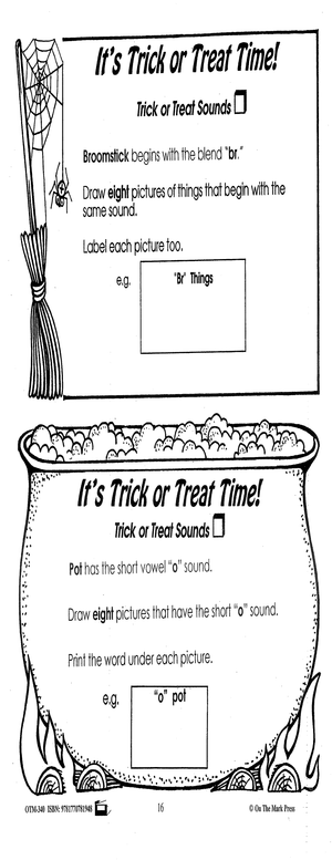 It's Trick or Treat Time Grade 2 - Halloween Fun for Grade 2 Students