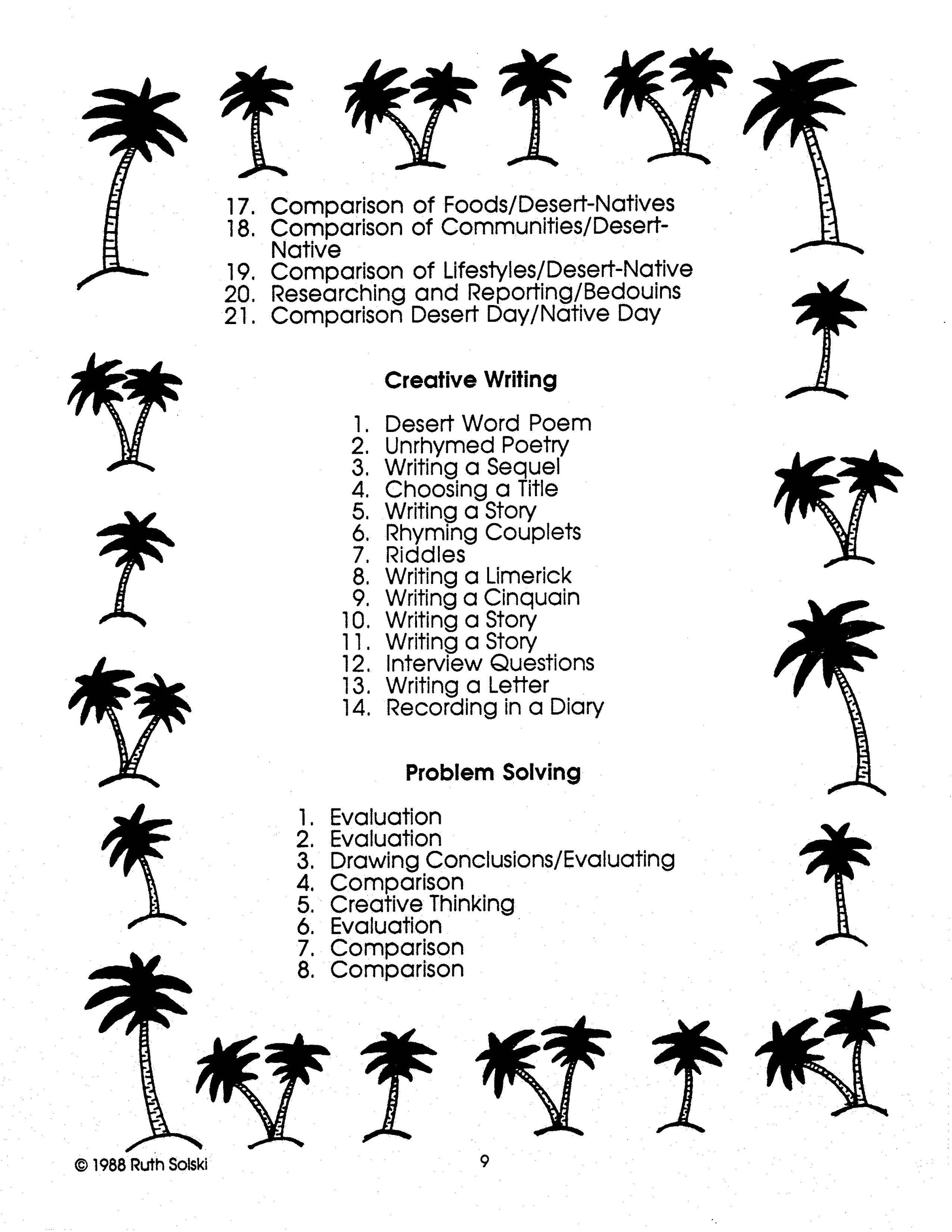 All About Deserts Grades 4-6
