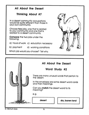 All About Deserts Grades 4-6