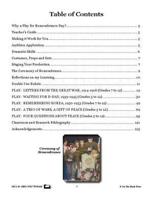 Remembrance Day Plays Grades 5-12