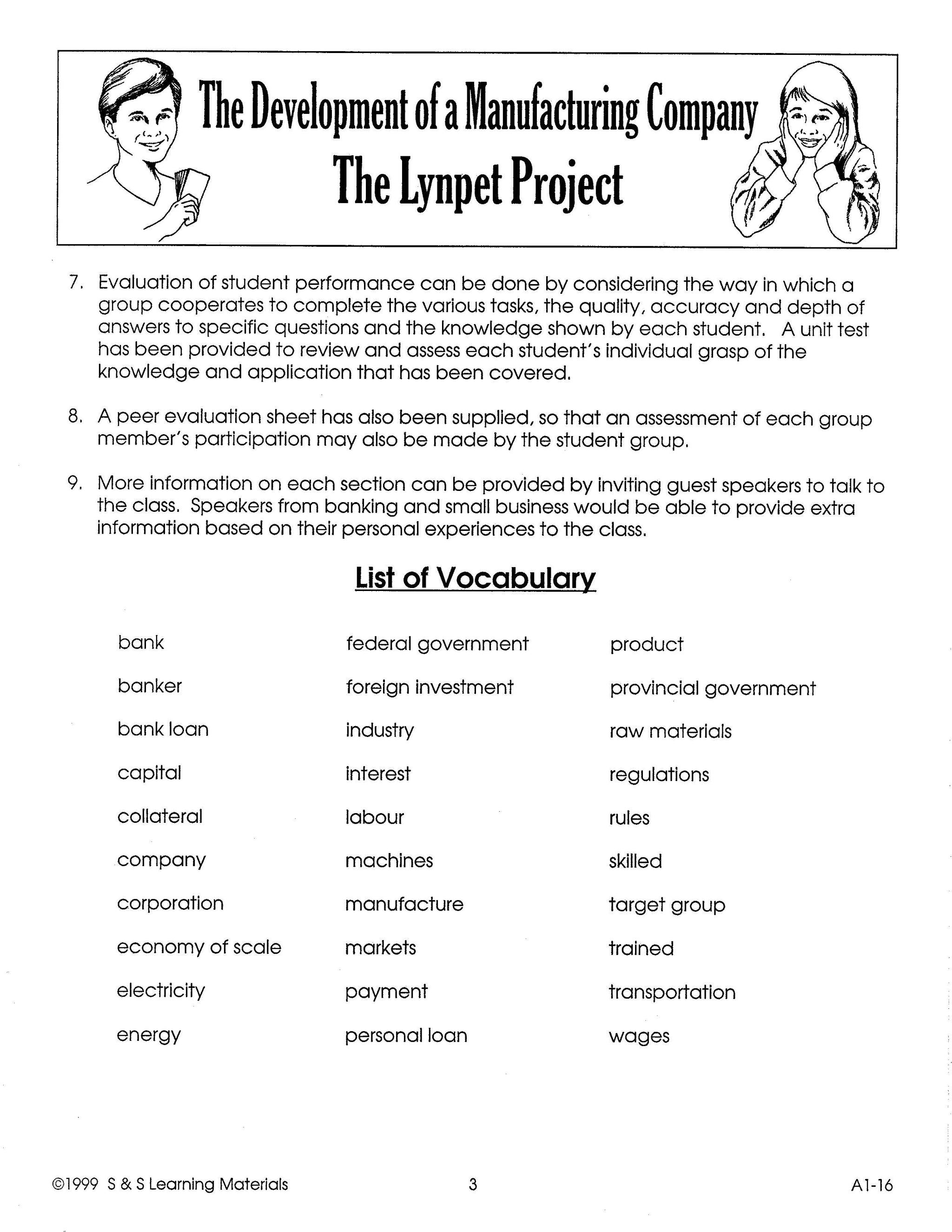 Development of Manufacturing Grade 7-8
