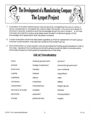 Development of Manufacturing Grade 7-8