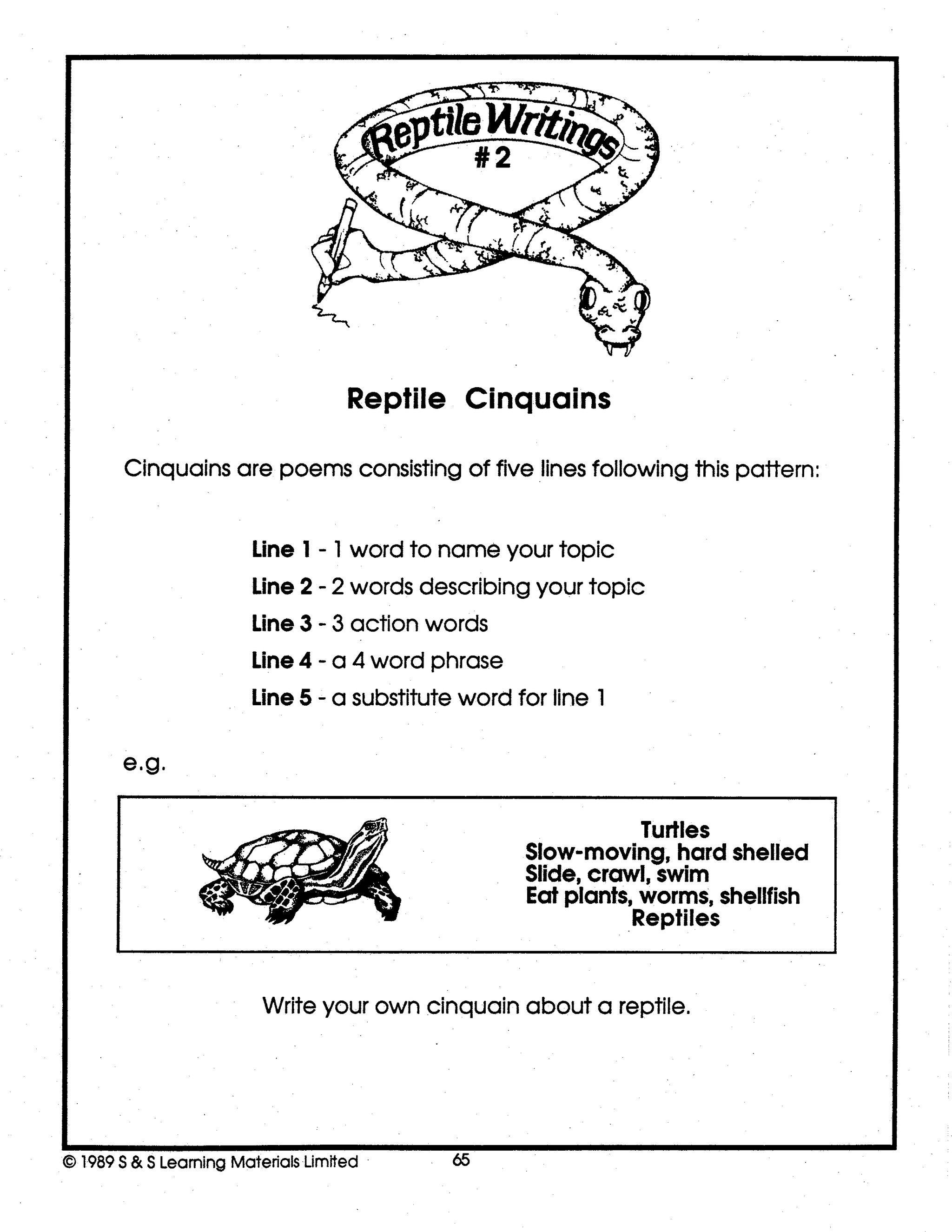 Reptiles Grades 4-6