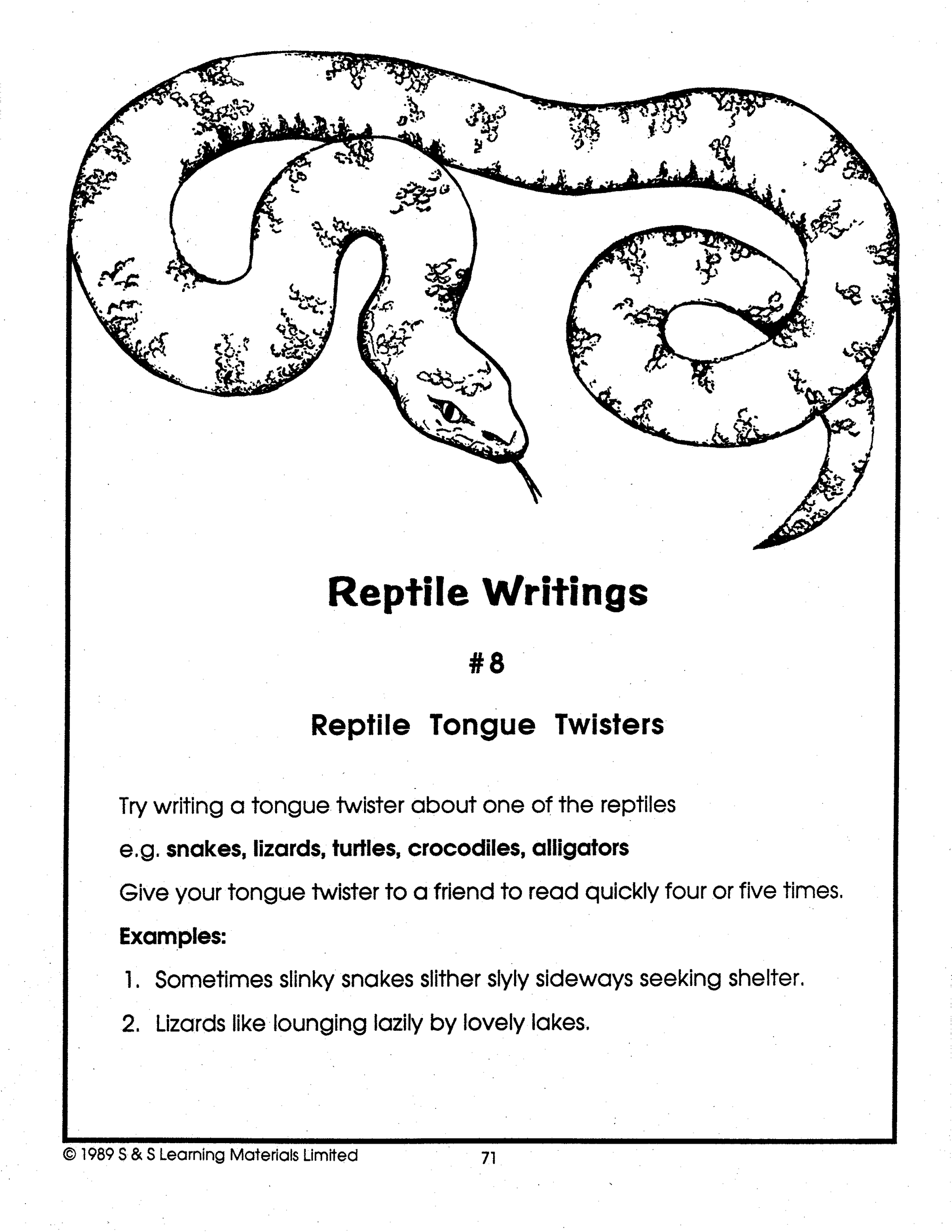 Reptiles Grades 4-6