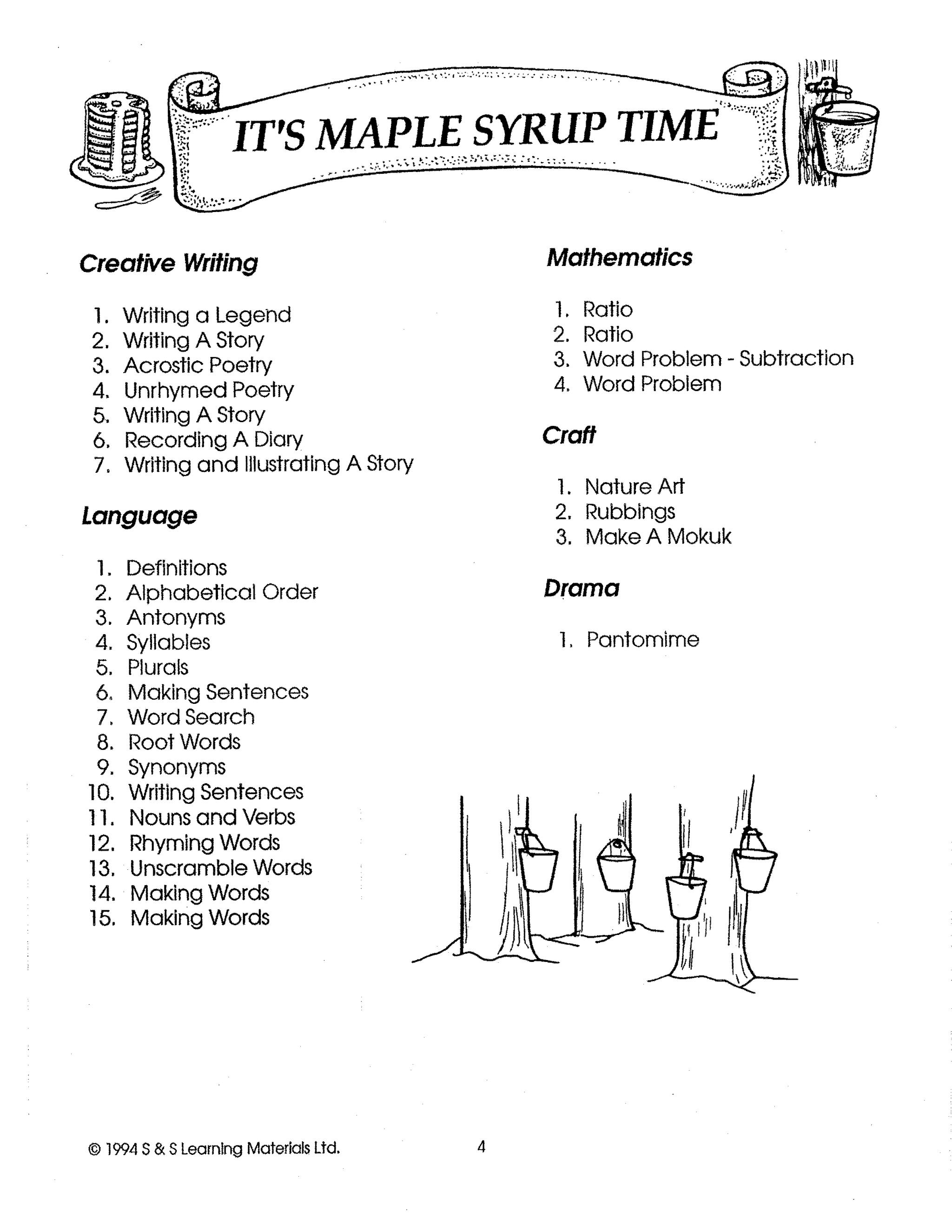 It's Maple Syrup Time Grades 2-4, Maple Syrup History, Maple Syrup Collection, Maple Syrup Products