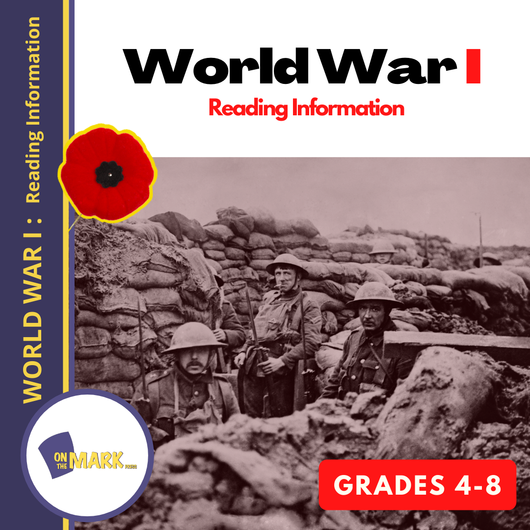 World War I: Important Dates, Fighting Condition & Consequences Reading Activity Grades 4-6