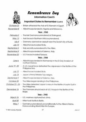 World War II: Information, Important Dates, The Allis & The Axis & Consequences Grades 4-6