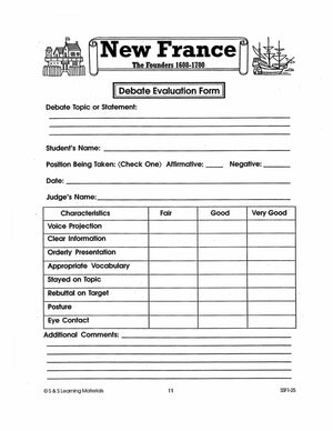 New France: The Founders 1608-1700: 10 Creative Activities Gr. 7-8