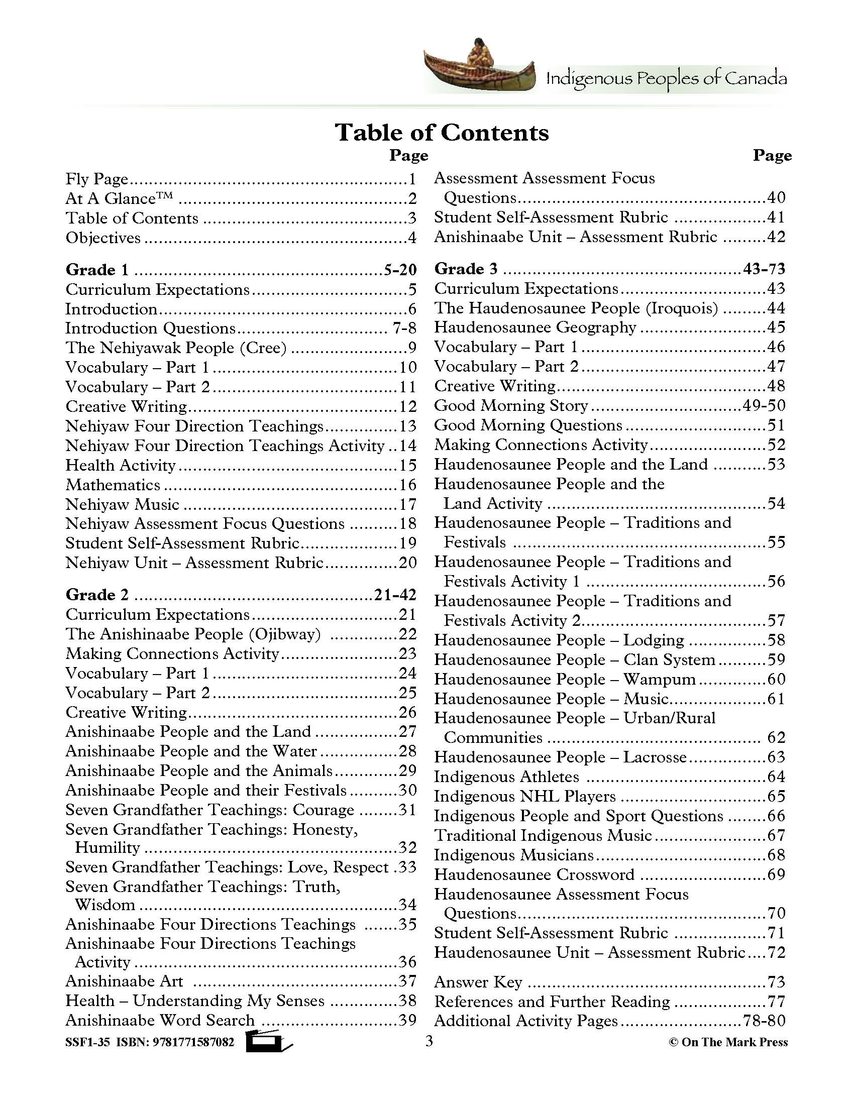 Indigenous Peoples of Canada Grades 1-3