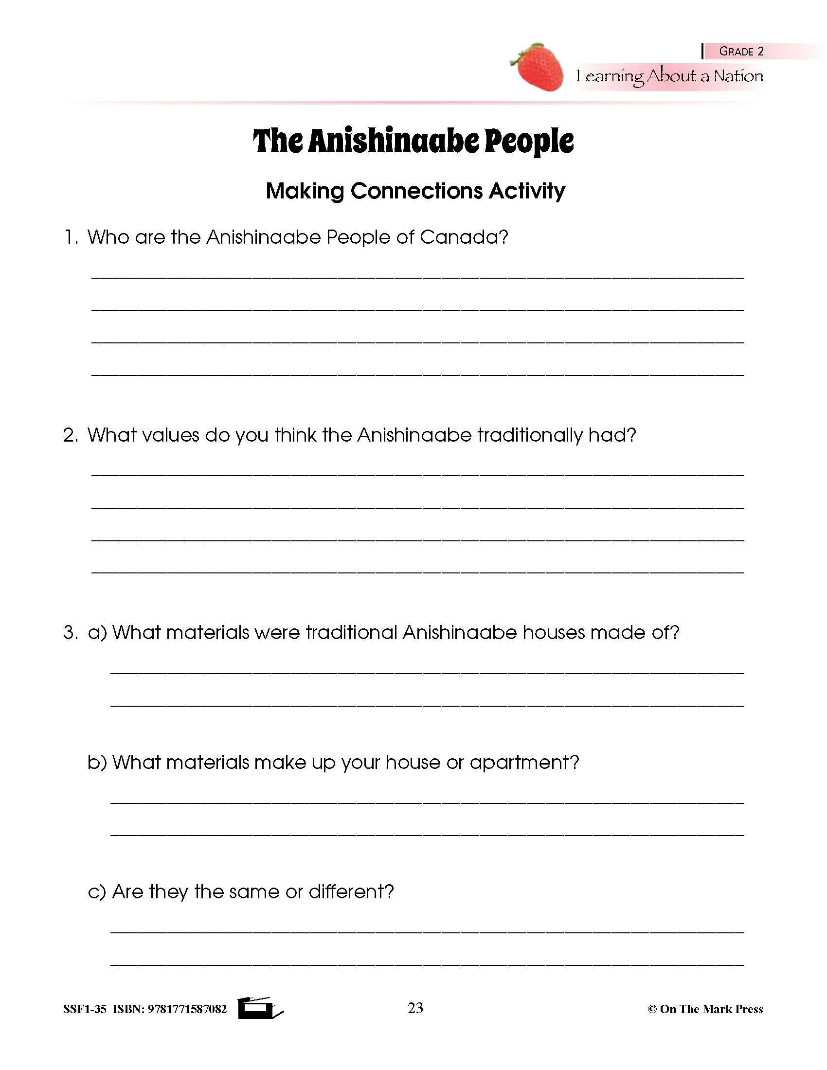 Indigenous Peoples of Canada Grades 1-3