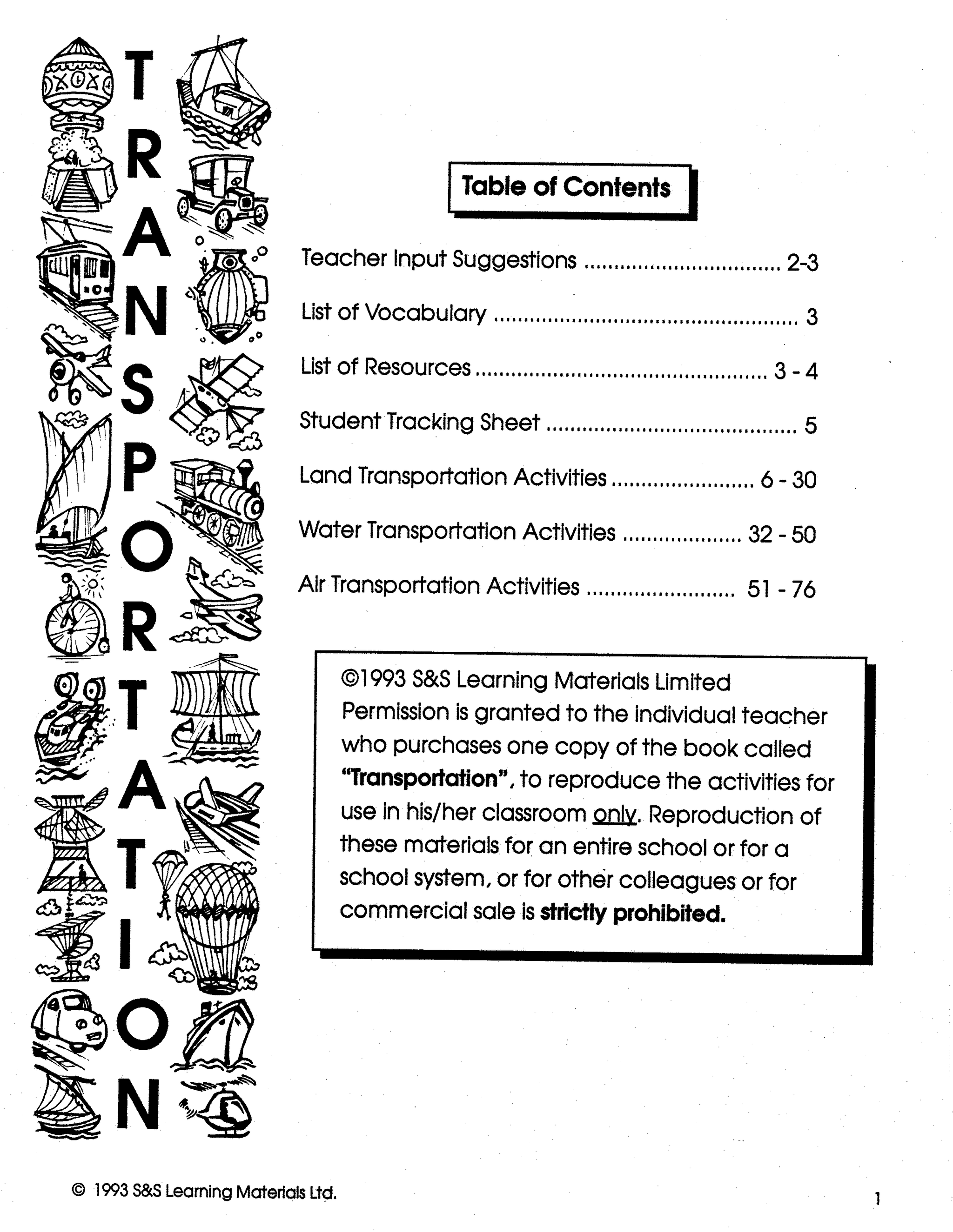 Transportation Grades 4-6