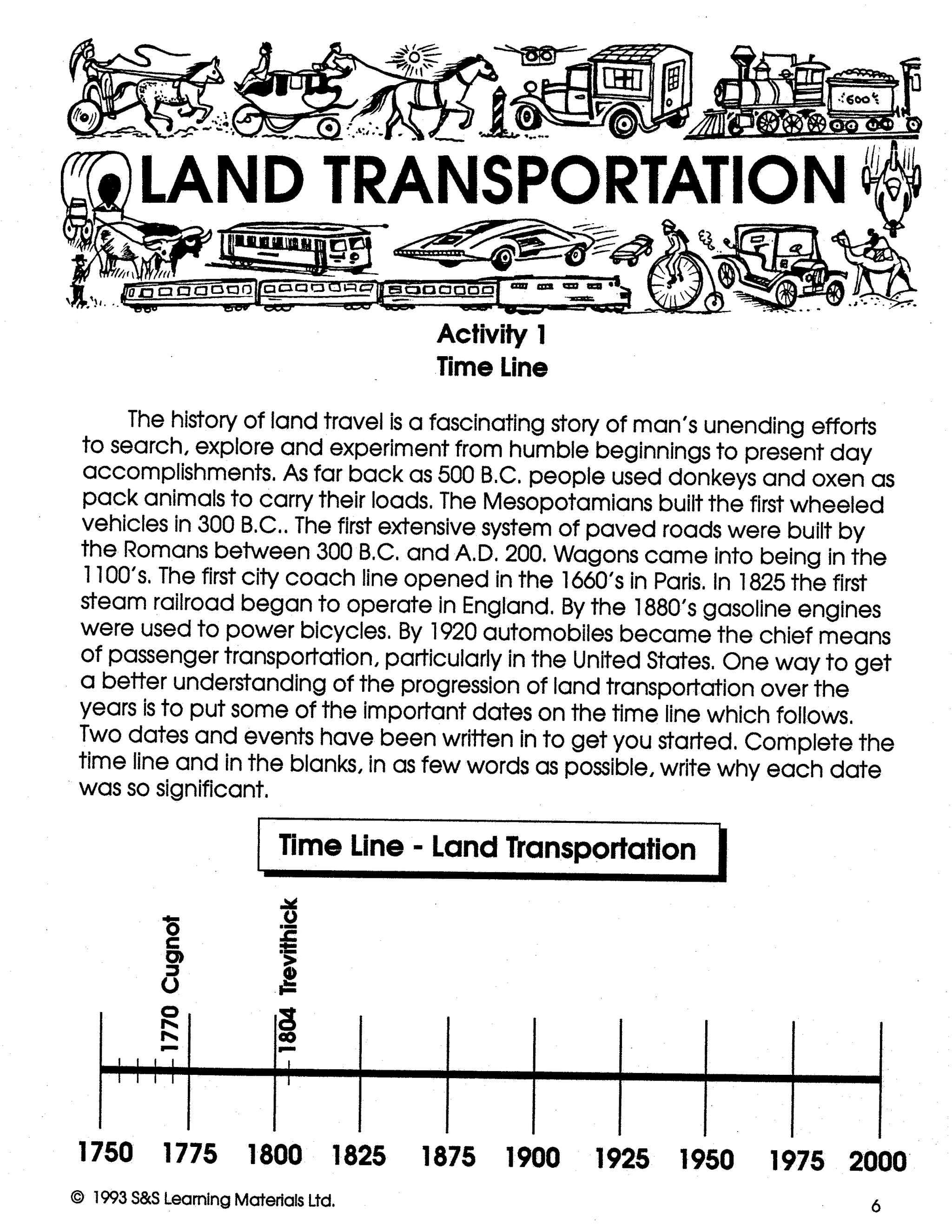 Transportation Grades 4-6