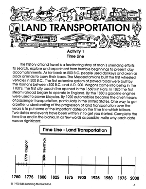 Transportation Grades 4-6