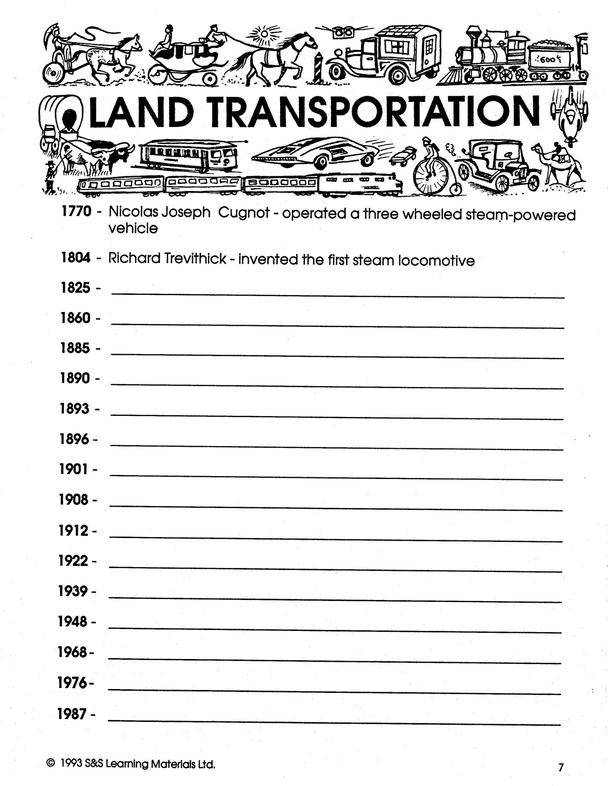 Transportation Grades 4-6