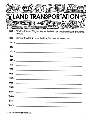 Transportation Grades 4-6