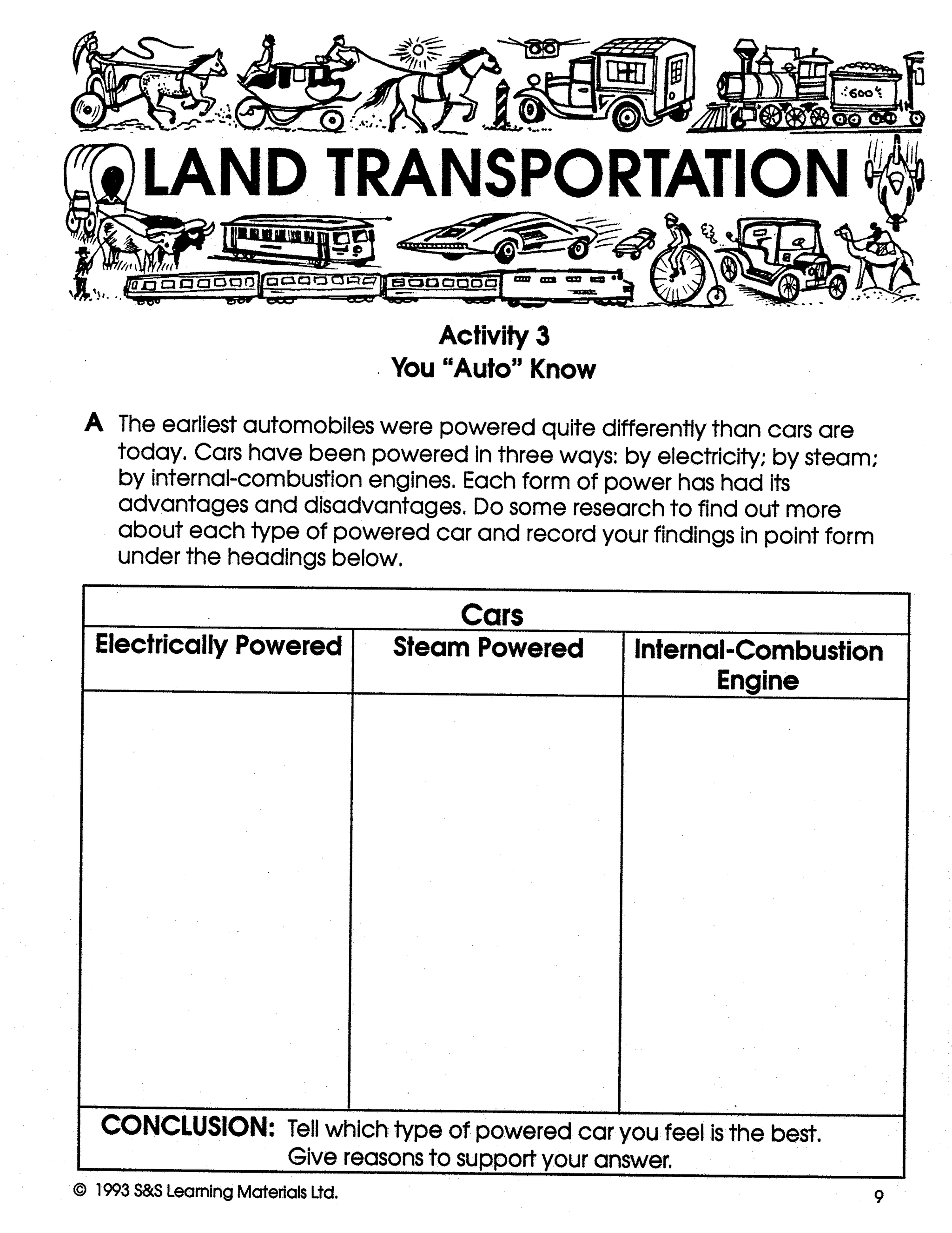 Transportation Grades 4-6