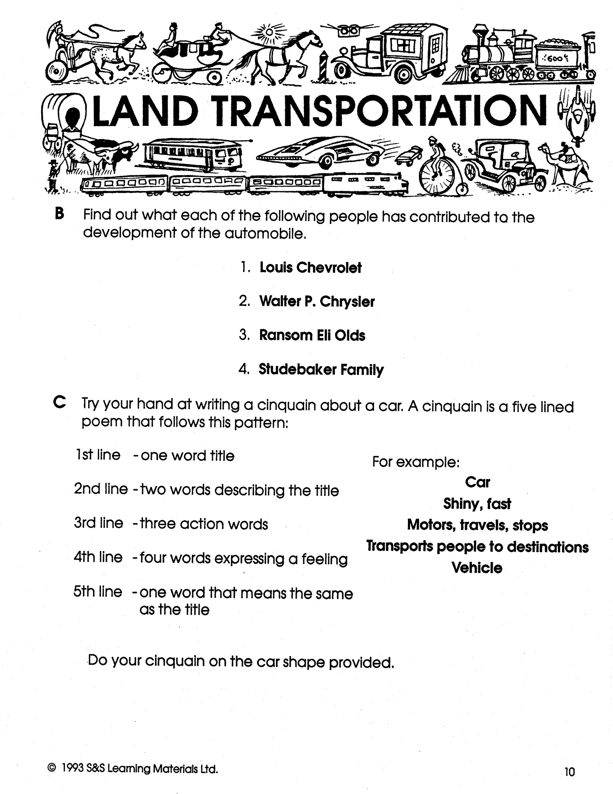 Transportation Grades 4-6