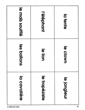 Allons au cirque! 1e à 3e année