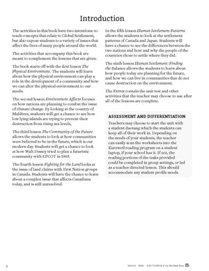 Global Settlement Patterns and Sustainability Grade 8 Ontario Curriculum