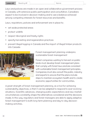 Global Settlement Patterns and Sustainability Grade 8 Ontario Curriculum