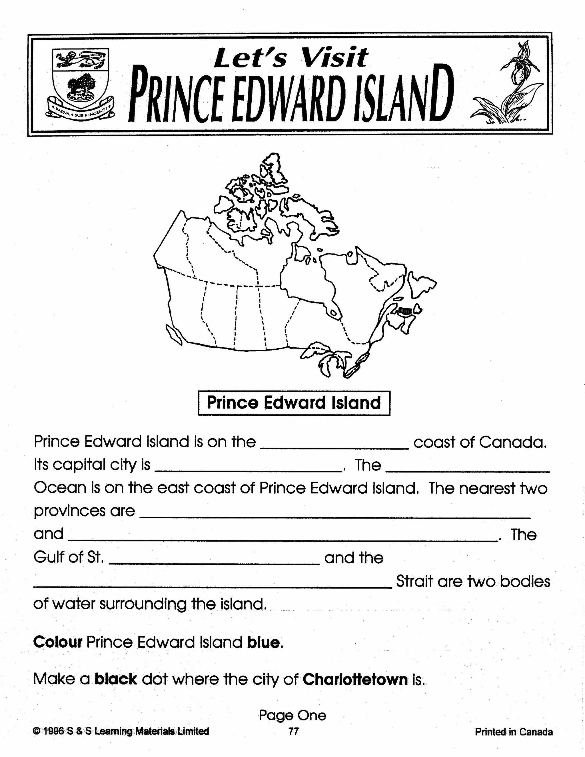 Let's Visit The Maritimes A 3 Book Bundle Grades 2-4