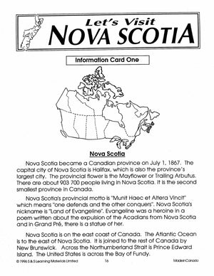 Let's Visit The Maritimes A 3 Book Bundle Grades 2-4