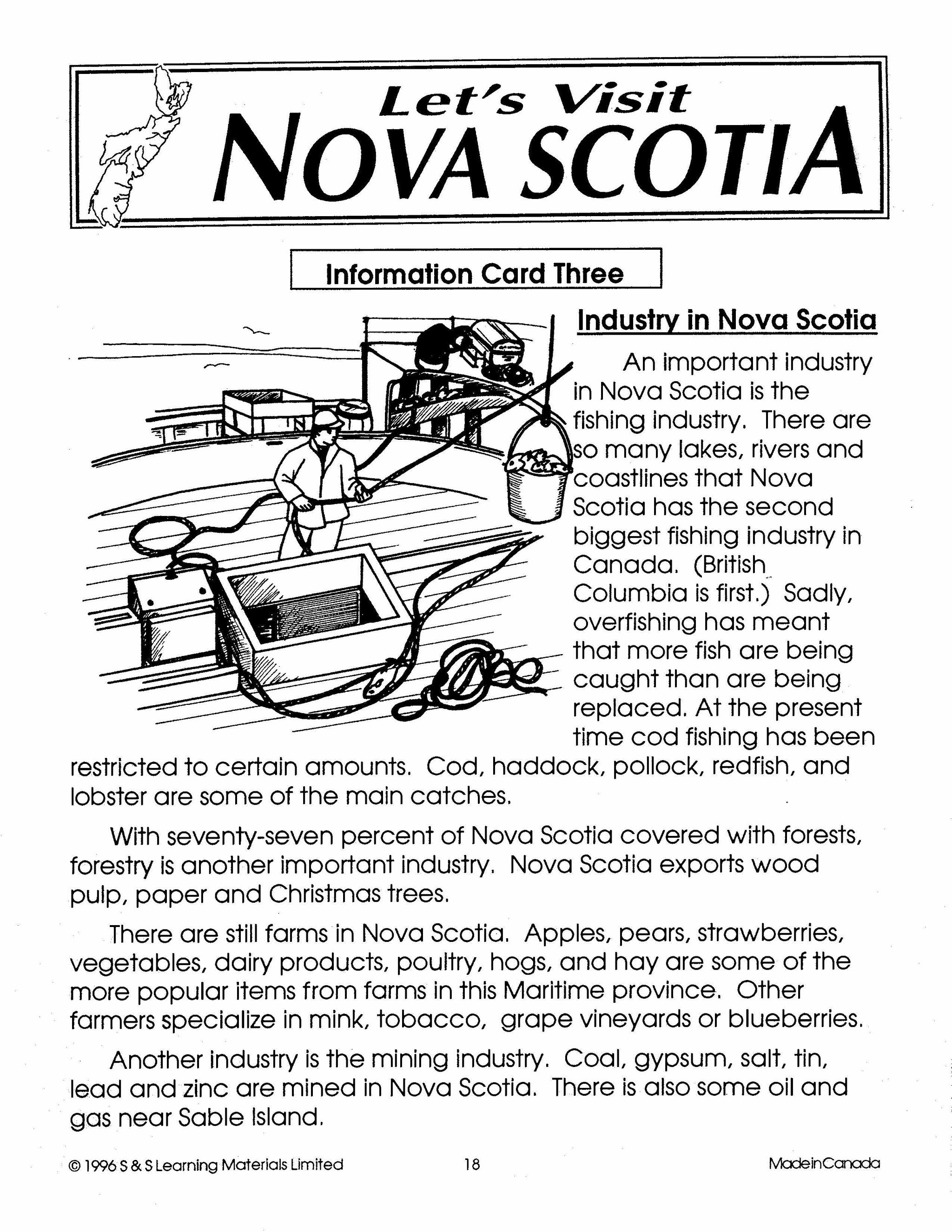 Let's Visit The Maritimes A 3 Book Bundle Grades 2-4