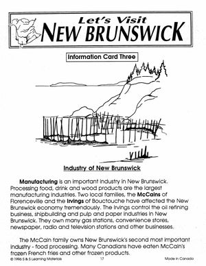 Let's Visit The Maritimes A 3 Book Bundle Grades 2-4