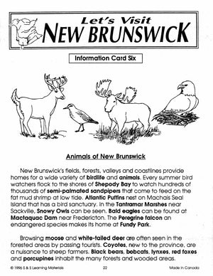 Let's Visit The Maritimes A 3 Book Bundle Grades 2-4