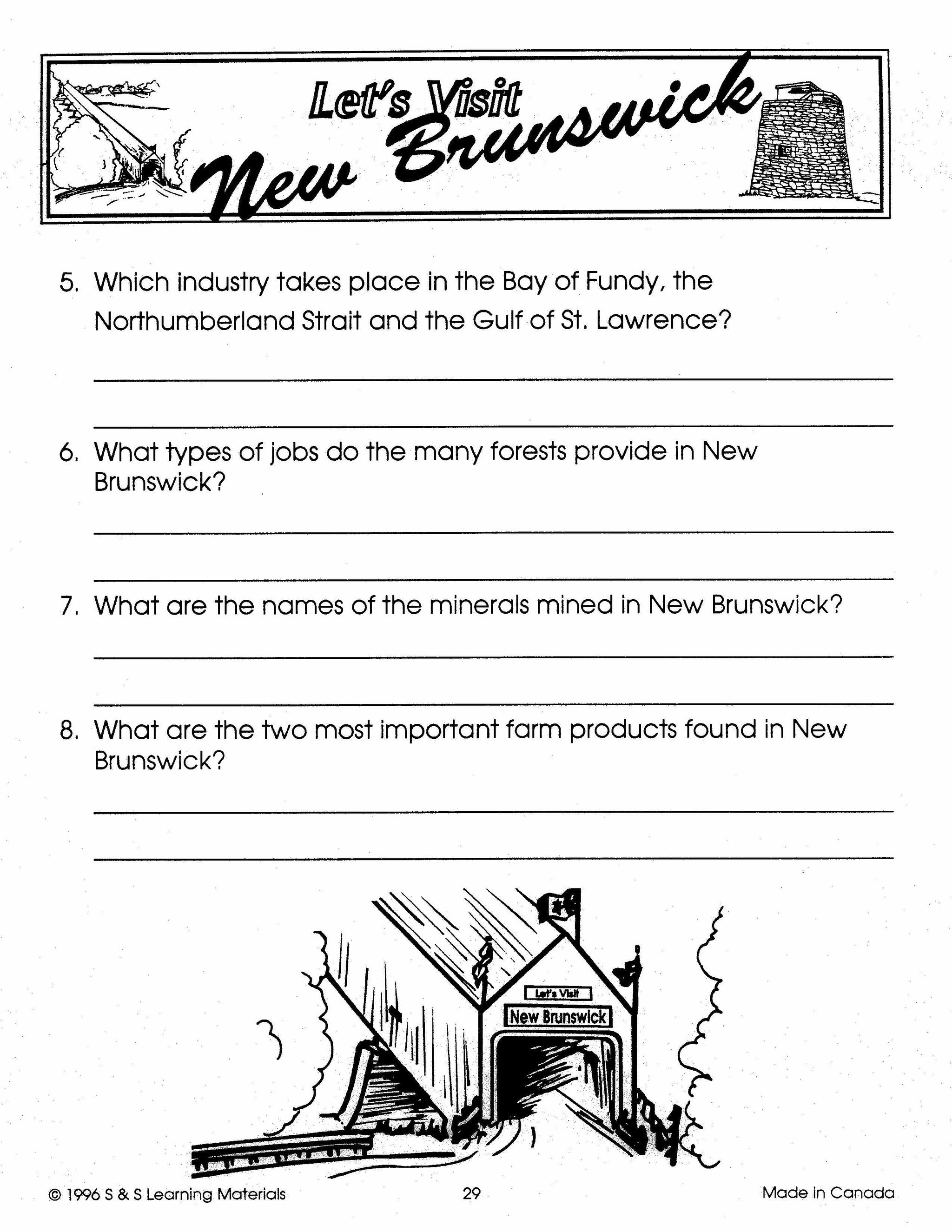 Let's Visit The Maritimes A 3 Book Bundle Grades 2-4