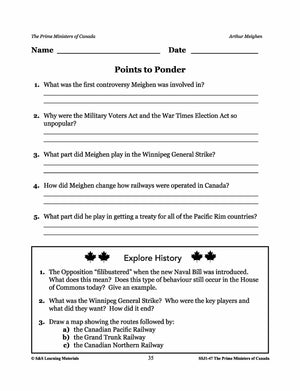 Arthur Meighen Lesson Plan Gr. 4-8