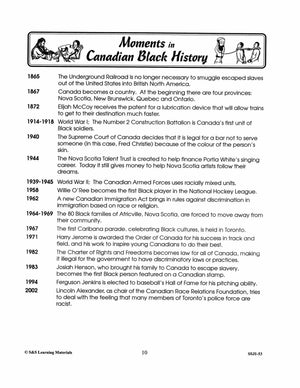 Mathieu Da Costa: Canada's First Black Person Worksheet Grades 4-8