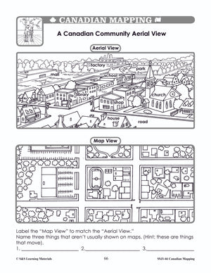 Canadian Communitites Mapping Worksheets Grades 1-2