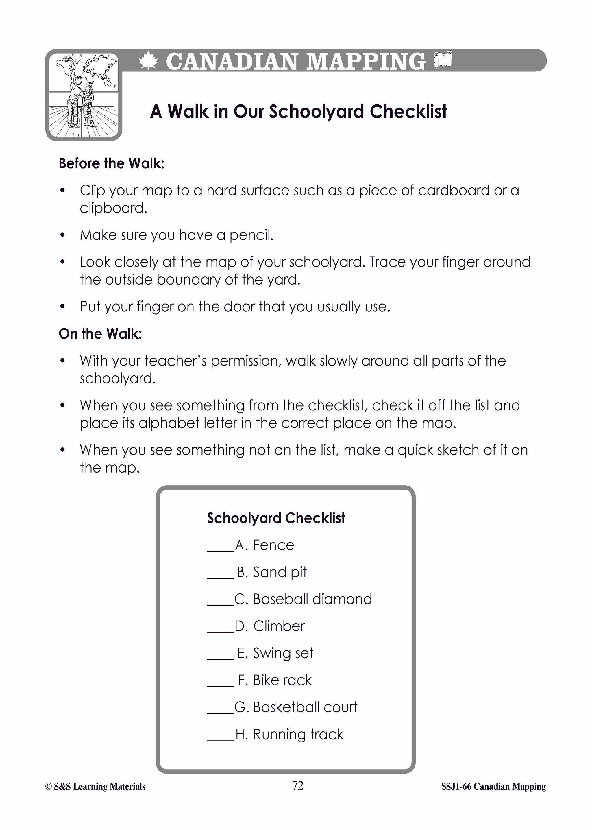 Canadian Communitites Mapping Worksheets Grades 1-2