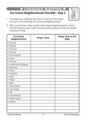Canadian Communitites Mapping Worksheets Grades 1-2