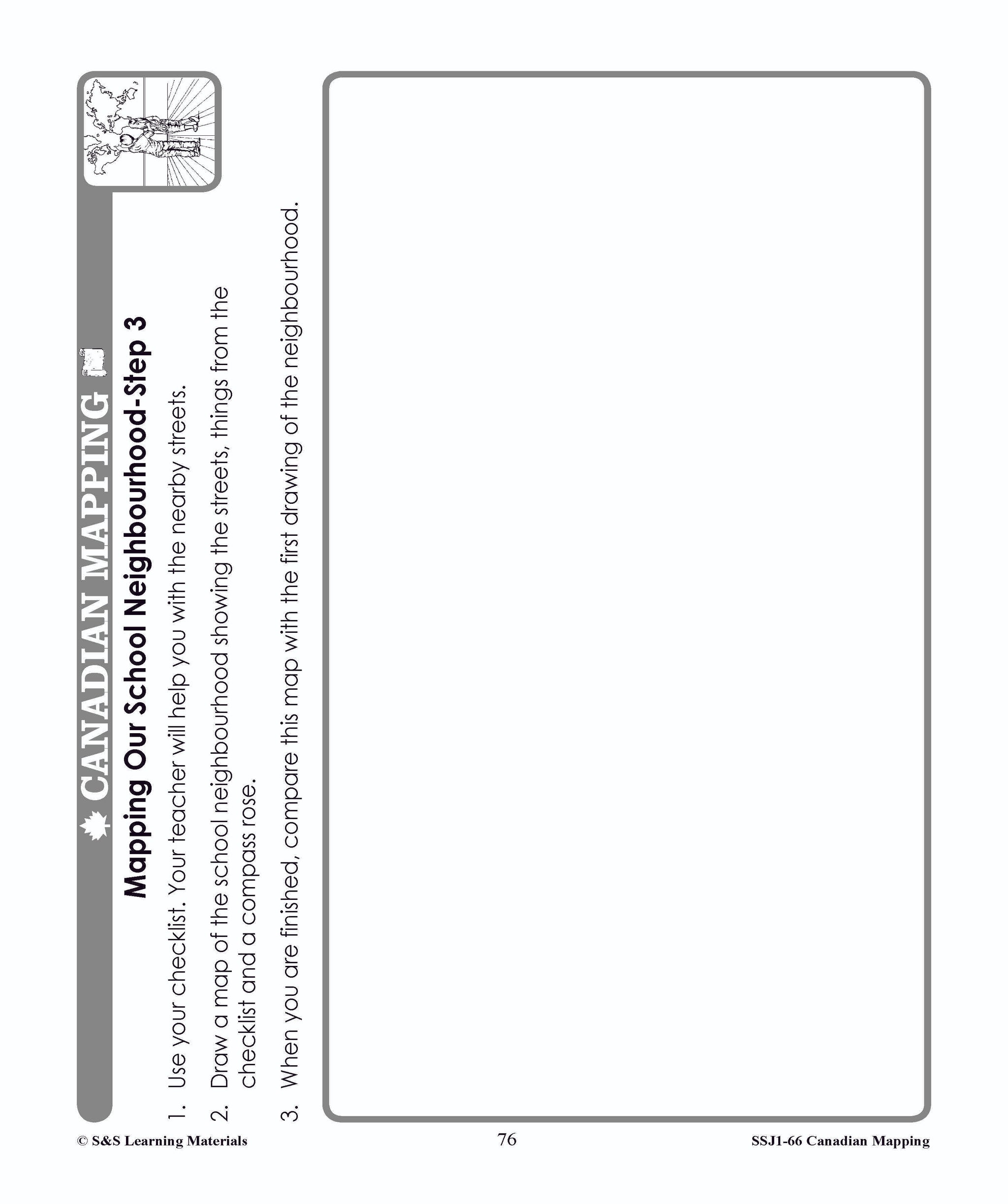 Canadian Communitites Mapping Worksheets Grades 1-2