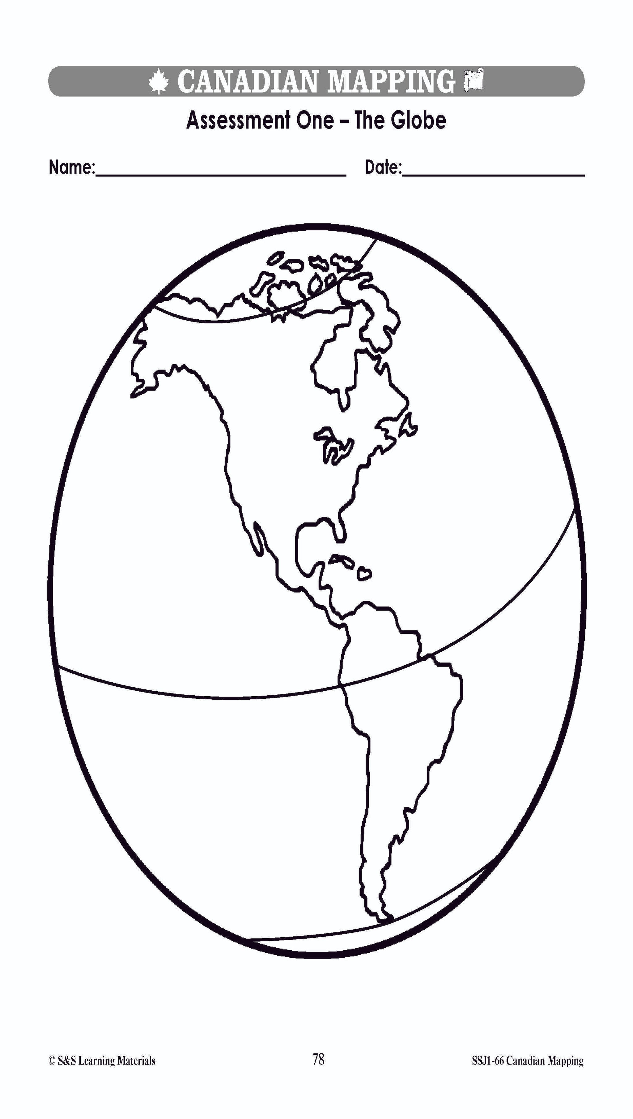 Canadian Communitites Mapping Worksheets Grades 1-2