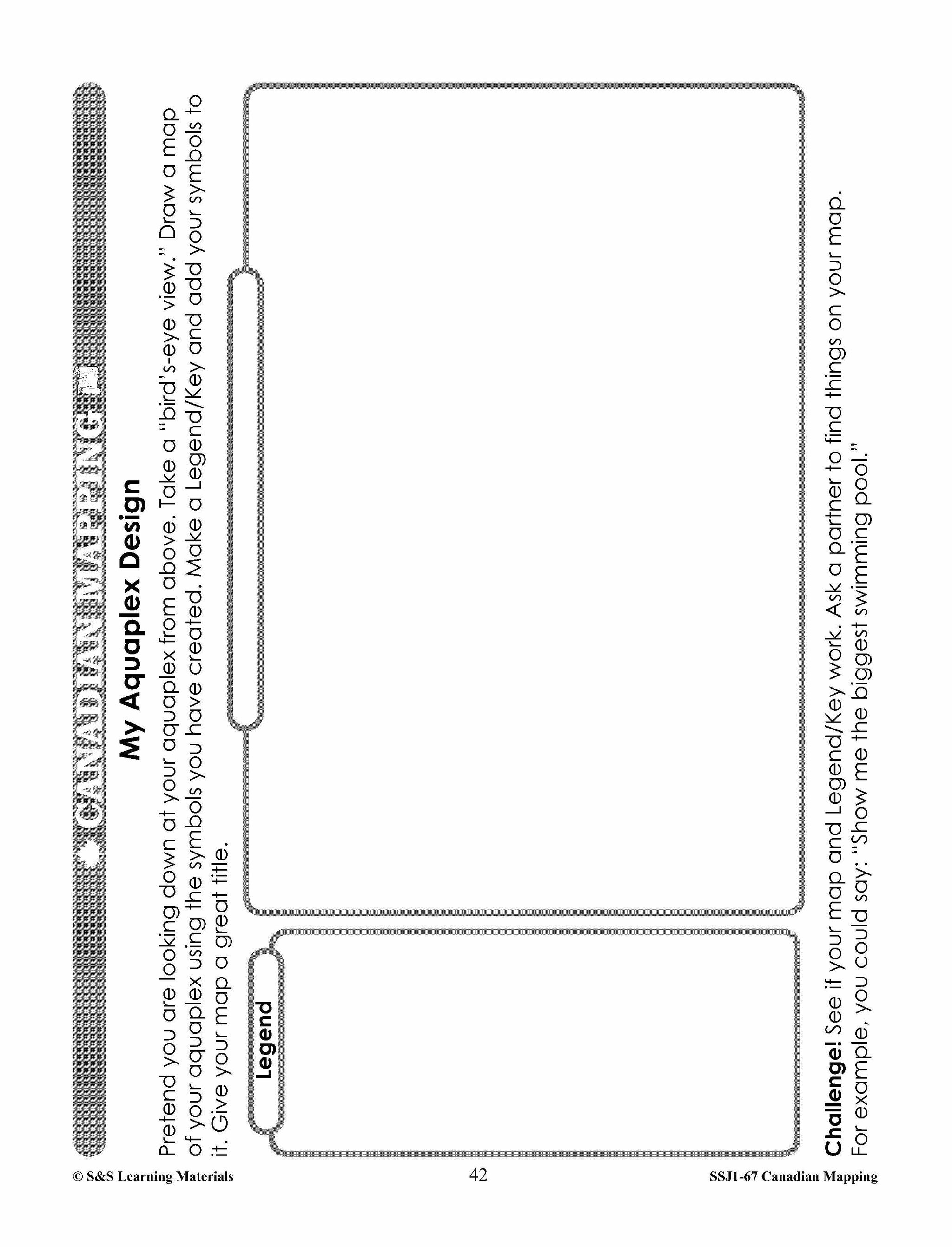 Canada Maps & Map Features Worksheets Grades 2-3